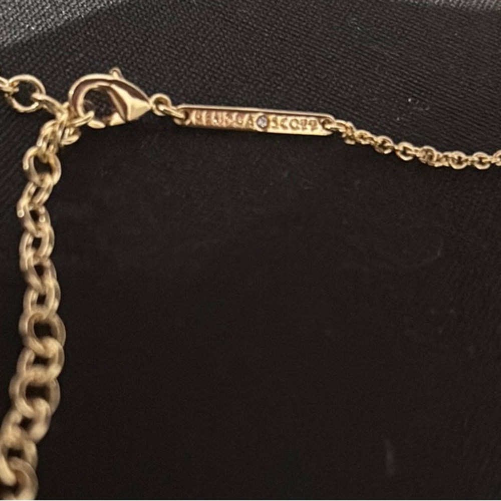 Kendra ScottElisa Gold pendant Necklace Hot Pink New - Picture 5 of 6